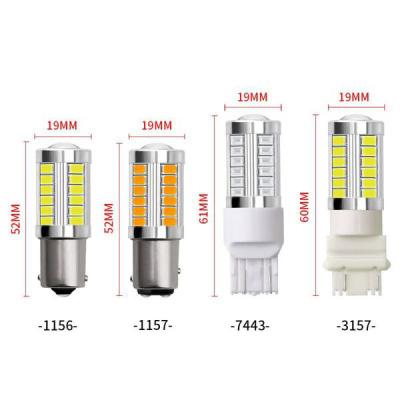 China 1156 Interior Lamp Reading Lamp Width Lamp Bulb Super Bright Lamp Bulb 1157 3157 7443 33-SMD 5630 Lumens Red White Amber 900 LED Brake Tail Stop Signal Light for sale