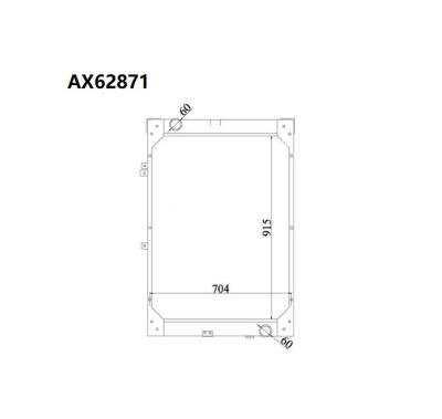 China Tractor Aluminum Plastic Parts Aluminum Tanks Core Truck Radiator For MAN F 90 (94-) 81061016353 81061016327 81061016379 for sale