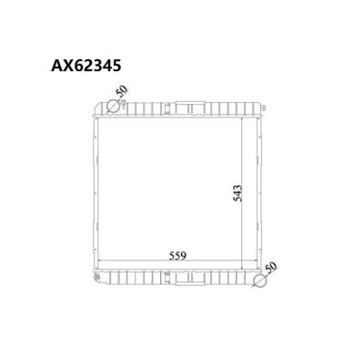 China Tractor Aluminum Plastic Parts Tanks Aluminum Core Truck Radiator For IV ECO EUROCARGO (91-) 100304810 98425619 98425628 for sale