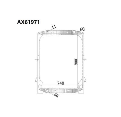 China Tractor Aluminum Plastic Parts Aluminum Tanks Core Truck Radiator For ASTRA HD8 EUROTECH (95-) IV ECO EUROST AR (93-) (92-) 42532035 92901655 92901792 for sale