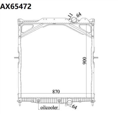 China Aluminum Plastic Tanks Tractor Parts Aluminum Core Truck Radiator For Vol Vo GT. (93-) for US model 1003579 1050097 20516418 for sale