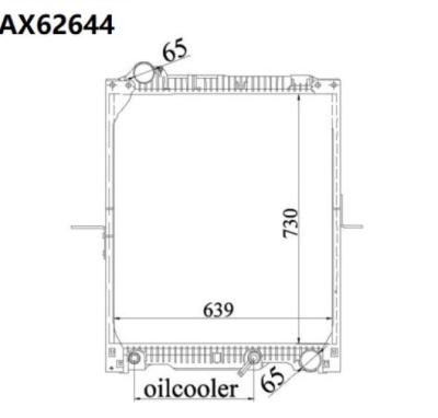 China Tractor Aluminum Plastic Parts Aluminum Tanks Core Truck Radiator For Mercedes NG 90 6525014701 6525014801 for sale