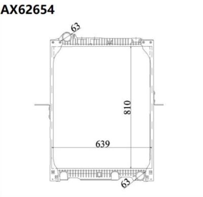 China Tractor Aluminum Plastic Parts Tanks Aluminum Core Truck Radiator For Mercedes NG 90 Bus 6525011601 6525012401 A6525014201 for sale