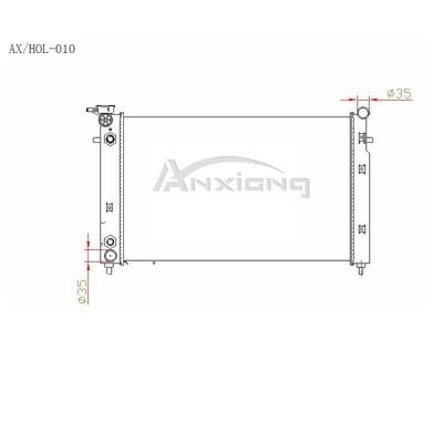 China Aluminum Core Plastic Tanks OEM: JR 1015J / 92092038 675*428*26 AT Auto Parts Aluminum Weld Radiator for sale