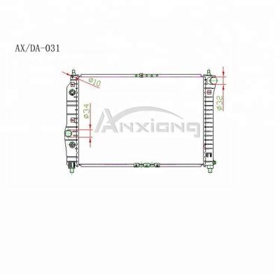 China Plastic Aluminum Core Tank Car Radiator OEM: 96536526 / 96816483 / 96536669 / 96444386 600*418*16/26 TO NISSENS: 61637 Auto Radiator for sale