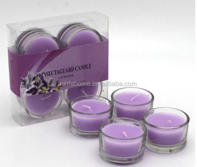 China Citronella scented mini candle in 4 sets scented citronella candle in glass jar for sale