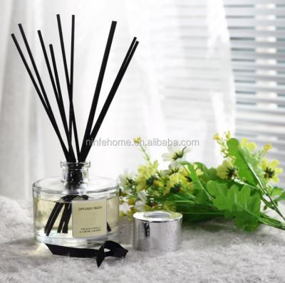 China Sustainable Luxury 100ml Perfume Reed Diffuser With Rattan Sticks And Gift Box for sale