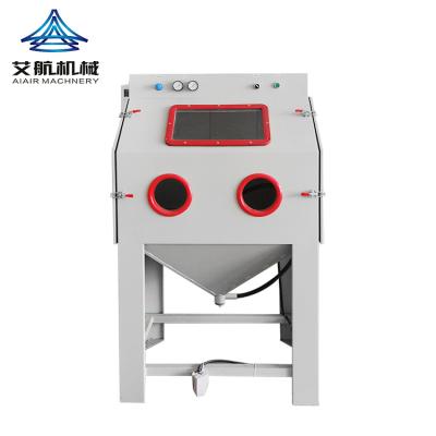 China Burnishing Portable Dry Pressurized Manual Sand Blaster Sand Blaster Cabinet Blasting Machine for sale