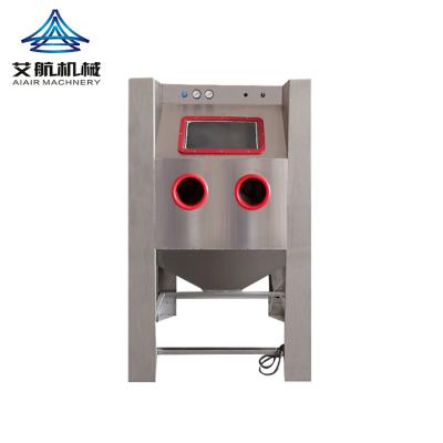 China Burnishing Material Surface Light Finish Stamping Parts Casting Parts Manual Wet Blasting Machine for sale