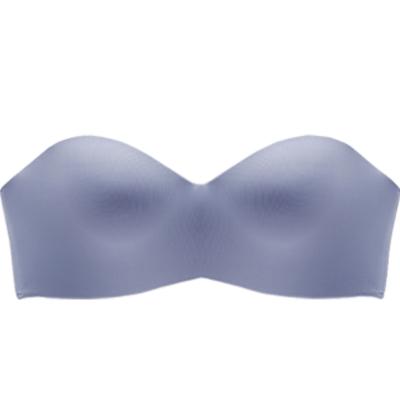 China QUICK DRY Girls Coiorful Soft Cotton Candy Smooth Wireless Seamless Strapless Bra for sale