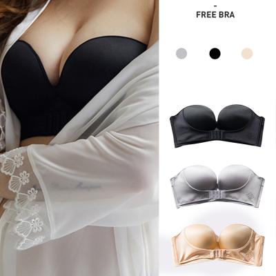 China Gathering QUICK DRY Women's Seamless Padded Wireless Strapless Push Up Bra for sale