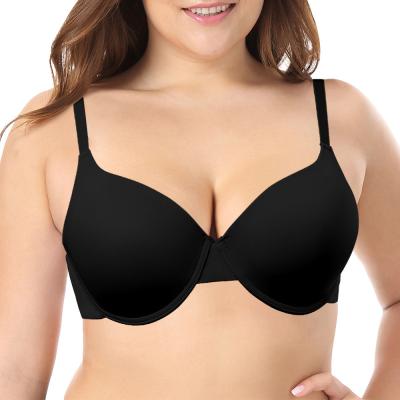 China Classic Solid Color Women's T-Shirt Underwire QUICK DRY Cup Large Plus Size Bra for sale