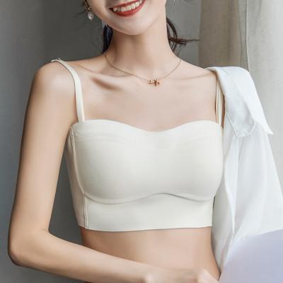 China Traceless QUICK DRY Hot Selling Women Radio Korea Strapless Bra Set for sale