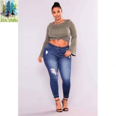 China Breathable Breathable Female Pencil Pants Softener New Fashion Women Pants Boyfriend Denim Biker Jeans Women Skinny Hole Ripped Jeans for sale