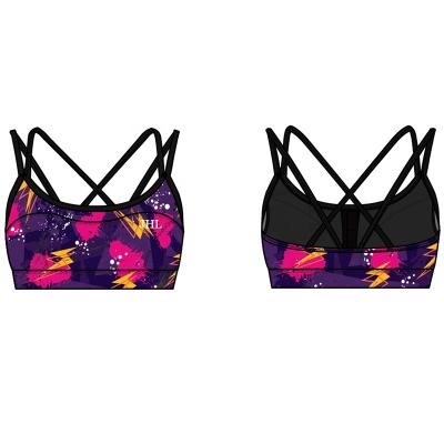 China Breathable Wholesale Custom design Quick-Drying Sleeveless Workout Tank Top Women Plus Size Women Running Fitness Yoga Sports Bra for sale