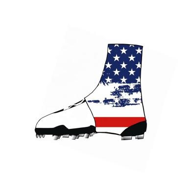 China Breathable Custom design American football spats, cleat covers for sale