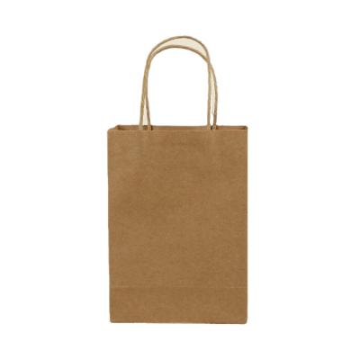 China Recyclable Customized Brown Kraft Paper Bags For Shopping for sale