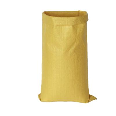 China China Hotsale Moisture Proof Yellow Empty PP Woven Bag 50kg / Bag for sale