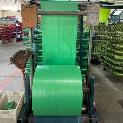 China Hotsale Green Moisture Proof PP Woven Tubular Fabric / Rolls 45-120gsm for sale