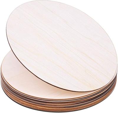 China Europe Wood Circles For Crafts 12 Inch Unfinished Wood Rounds Cutouts For Crafts Door Hanger Door Design Wood Burning for sale