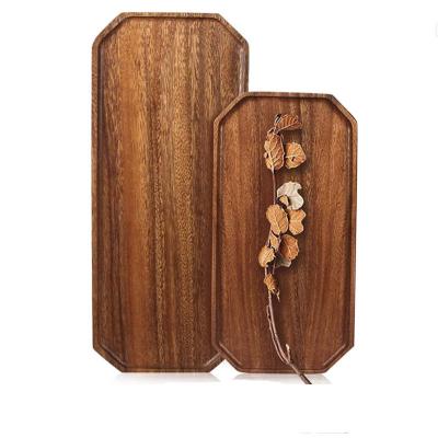 China Sustainable Charcuterie Wood Serving Set of 2 Trays Boards Large Acacia Wood Tray 16