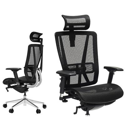 China Wholesale Comfortable Luxury Black Executive High Back Swivel Mechanism Ergonomic Office Chair Furniture (Height) Wholesale India Work Headrest for sale