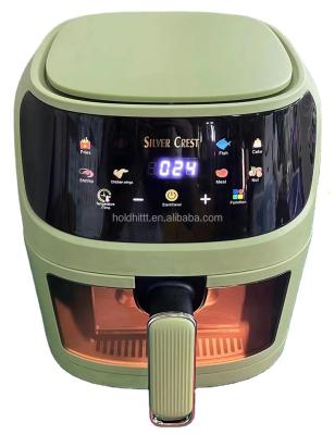 China Hotel 2023 Air Fryer 5.5l Stainless Steel Air Fryer 4l Cook Without Oil Air Digital Electric Fryer 8 Presets Touch Screen Deep Fryers for sale