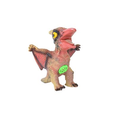 China Other Toy Animal Amazon Hot Sale Safe PVC Kids Toy Dinosaur Set Soft Rubber Educational Elastic Rubber Toy With Noise for sale