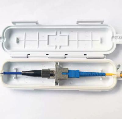 China FTTX FTTH FTTH Cable Splicing ProtectorFTTH Socket SC Adapter Connection Fiber Drop Box Protective Optical Drop Cable for sale