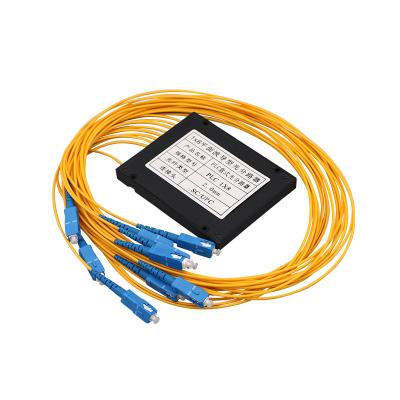 China FTTX FTTH Communication Equipment1x2 1x4 1x8 1x16 1x32 1x64 PLC Splitter Wavelength 1260 - Type 1650nm Fiber Optic PLC Splitter for sale