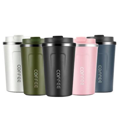 China Portable Car Travel Stocked Sublimation Blank Design Coffee Tumbler Mug Insulated Double Wall Stainless Steel Tumblers Coffee Mug for sale