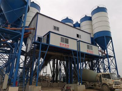 Cina 260kw Wet Dry Concrete Batching Plant Machine Belt Conveyor Batch Mix Plant in vendita