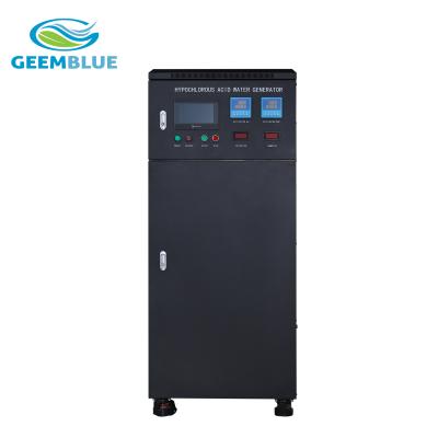 China 200 litros por hora Maquinaria de electrólisis de agua ligeramente hipoclorosa Produce HClO 220V 50Hz en venta