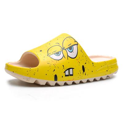 China EVA 2023 Custom Men Yeezy Flat Logo New Unisex Summer Sandals Slides Shoes Women Slip On Eva Indoor Beach Ladies Yeezy Slippers for sale