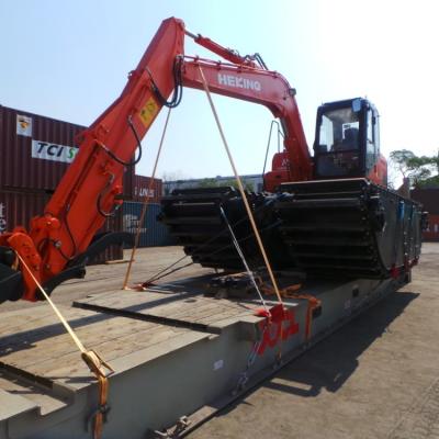 China Waterways Small Size Amphibious Excavator Swamp Floating Excavator Maintenance And Cleaning For Sale for sale