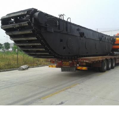 China Maintenance and Cleaning Customized Undercarriage Steel Frame Waterway Manufacturer Track for Amphibious Excavator for sale