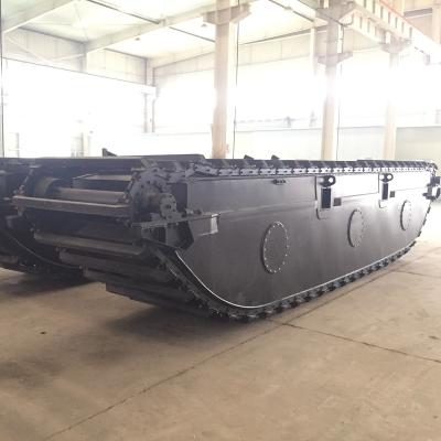 China Waterways Premium Undercarriage Pontoon Amphibious Excavator Maintenance And Cleaning for sale