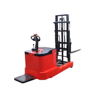 China Hotels hot sale 2 ton 24/220 v/Ah Lithium battery forklift reach full electric reach stacker for sale