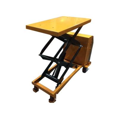 China Hydraulic Systems Small Electric Scissor Lift Table Cart Price Hydraulic Semi-Electric Lifting Table for sale