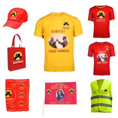 China Anti-Wrinkle Anti-Wrinkle Africa Shirt Kenya President Election Shirt Campaign High Flags Kangas Shirt for sale