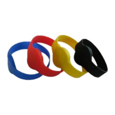 China Waterproof / Weatherproof MFS50 nfc gym silicone bracelet silicone passive rfid wristband for sale