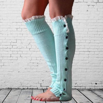 China Leg Warmers For Women Fall Winter Christmas Warm Leg Warmers Knit Top Knee Leg Warmer For Adult Woman And Girls for sale