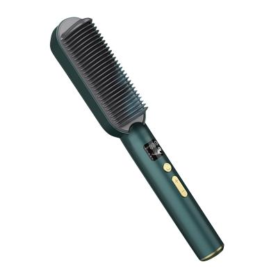 China Healthy comb shampoo and hair care two in one multifunctional negative ion heating straight hair comb for sale