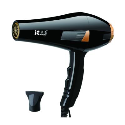 China Ionic Factory Wholesale Non-wound 1800w Hair Quick-Drying Black Hotel Hair Dryer for sale