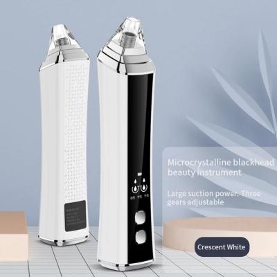 China Removal OEM Skin Vacuum Remover Black Whitehead Head Set Suck Blackhead Suction Beauty Vacuum Instrument With Hot Compress Function for sale