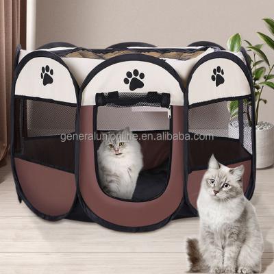 China Portable Breathable Foldable Outdoor Indoor Water Resistant Carry Cover Shade Cover Dogs Cats Cats Playpen Removable Cages for sale