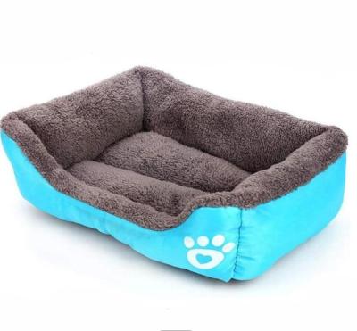 China 2021 Sale 2021 Universal Warm Breathable Pet Bed Double Sided Plush Dog Nest All Weather Cat Cushion Pet Sofa Bed for sale