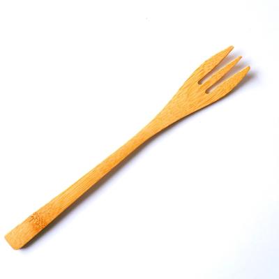 China Sustainable Bamboo Forks Made From Recycle Bamboo Dessert Materials Cutlery Bamboo Fork for sale