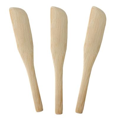 China Viable Popular Bamboo Fork Knife Reuse People Fiber Cutlery Recycling Butter Bamboo Fruit Knife for sale