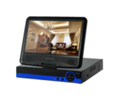 China 10 Inch Screen AHD DVR Recorder Onvif P2P Xmeye  4CH 1080P CCTV AHD DVR for sale